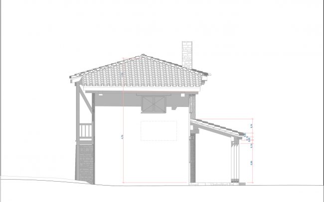 Alzado-SO-vivienda-bioconstruccion-_Dolmen-Arquitectos
