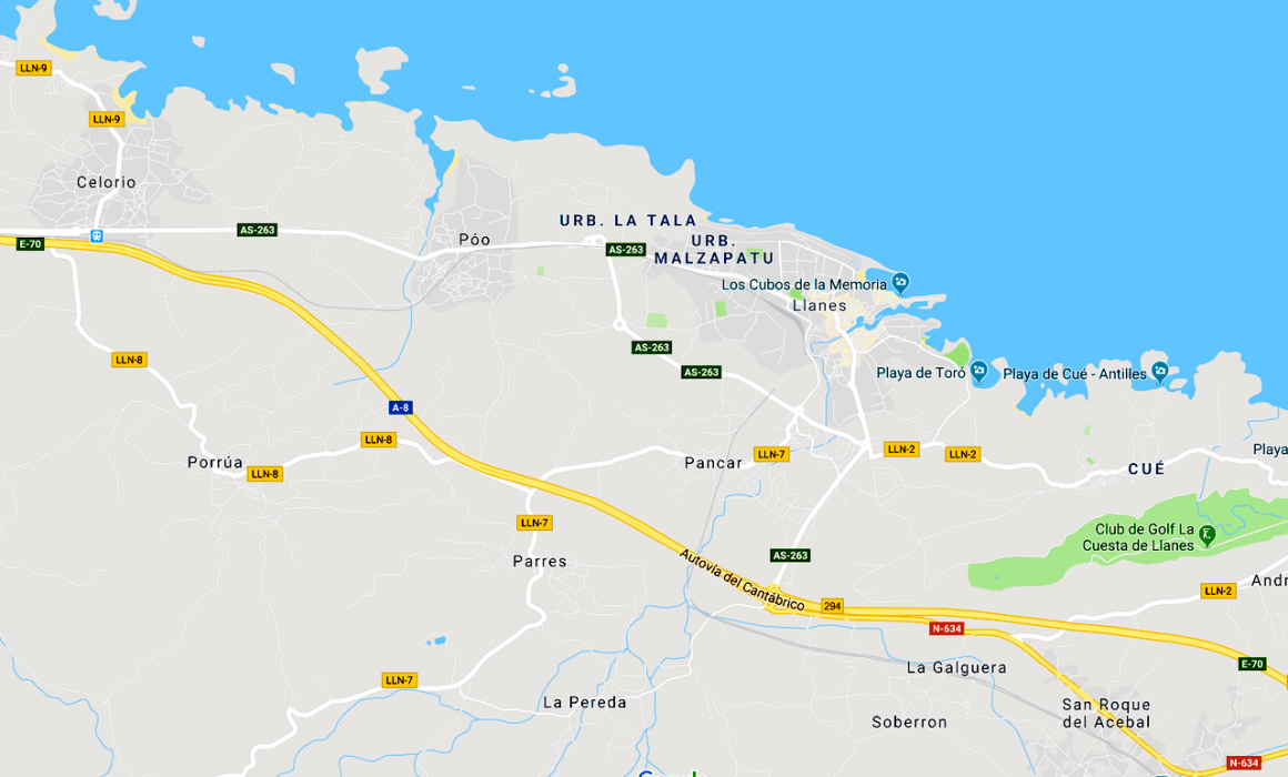 Aprobación Inicial PGO Concejo de Llanes Asturias alegaciones Dolmen Arquitectos mapa