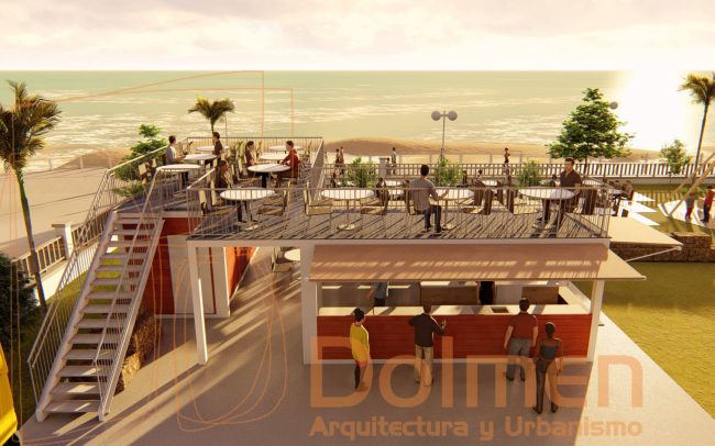 Beach Club en Salinas Asturias diseño de Dolmen Arquitectos