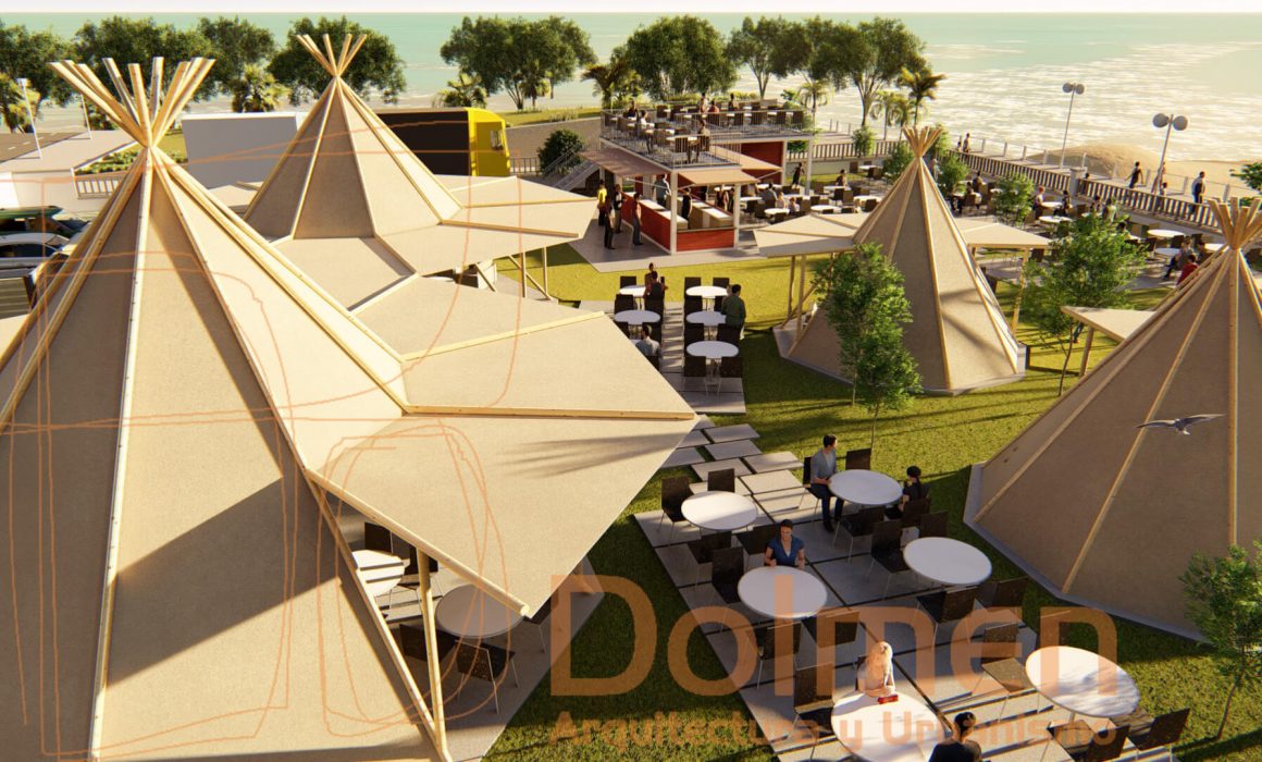 Beach Club en Salinas Asturias diseño de Dolmen Arquitectos