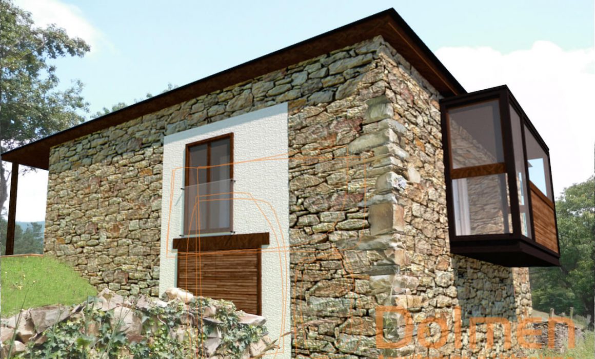 Casa rural en Pasadía Villayón Asturias vista suroeste estado reformado