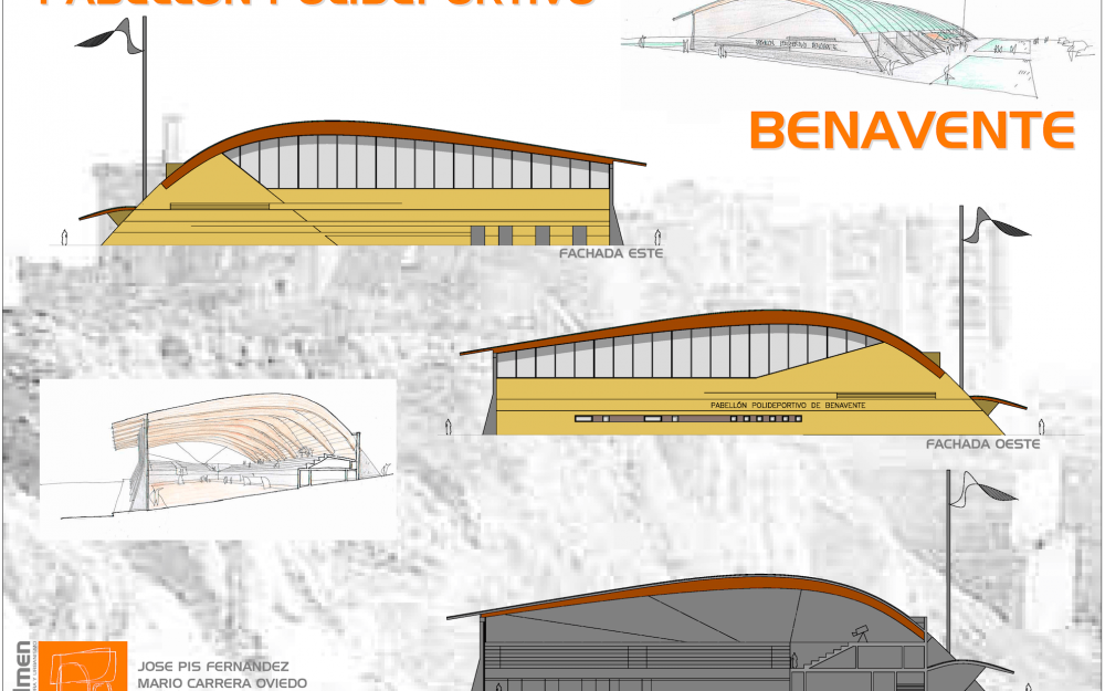 Concurso polideportivo Benavente Zamora Dolmen Arquitectos fachadas