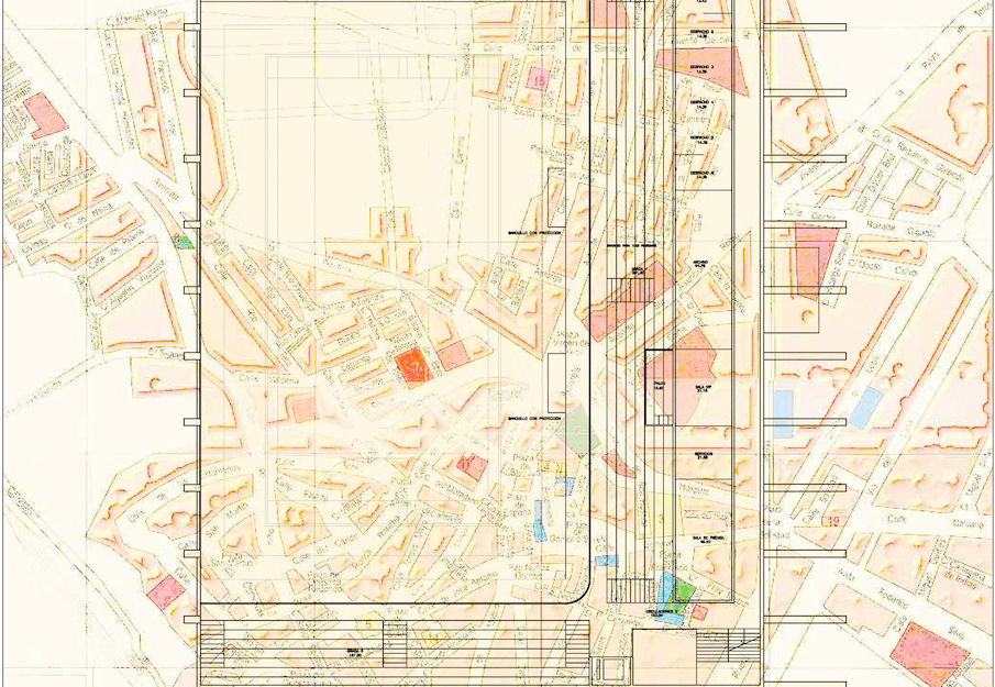 Concurso polideportivo Benavente Zamora Dolmen Arquitectos planta