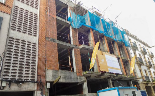 Construcción de edificio en Gijón calle Cervantes Dolmen Arquitectos Asturias