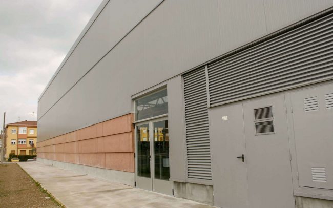 Diseño de polideportivo de Ceares Gijón obra de Dolmen Arquitectos
