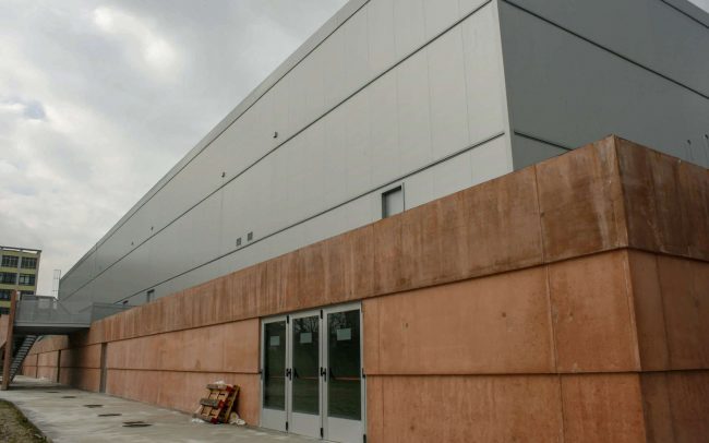 Diseño de polideportivo de Ceares Gijón obra de Dolmen Arquitectos