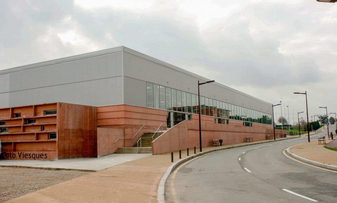 Diseño de polideportivo de Ceares Gijón obra de Dolmen Arquitectos