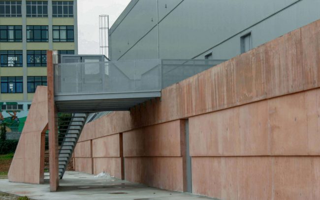 Diseño de polideportivo de Ceares Gijón obra de Dolmen Arquitectos