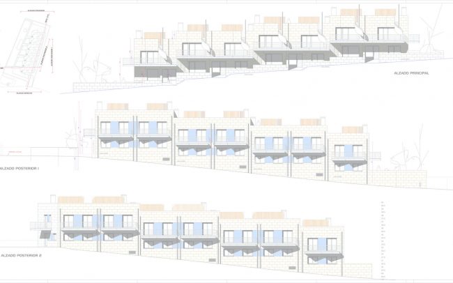 Edificio viviendas colectivas en Mogro Nuragos Grupo Pinta Dolmen Arquitectos alzados
