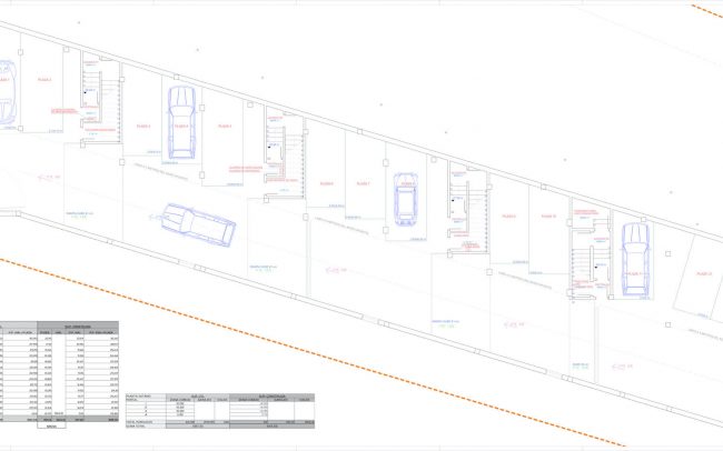 Edificio viviendas colectivas en Mogro Nuragos Grupo Pinta Dolmen Arquitectos planta sótano