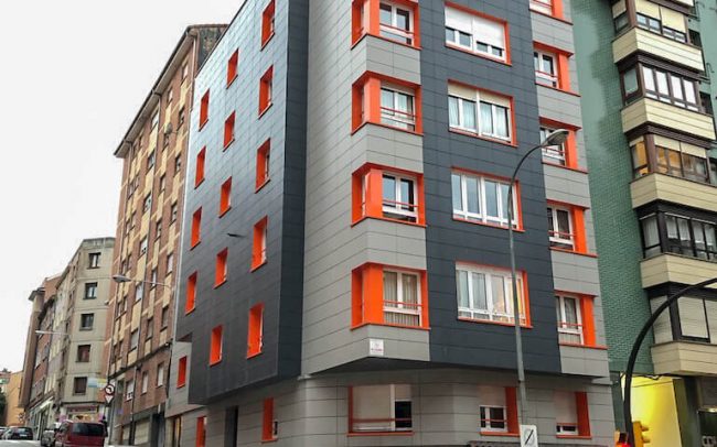 Fachadas Gijón rehabilitación calle Reconquista Dolmen Arquitectos
