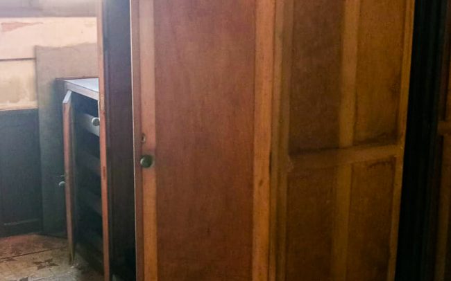 Habitación piso vintage suelo hidraúlico Asturias