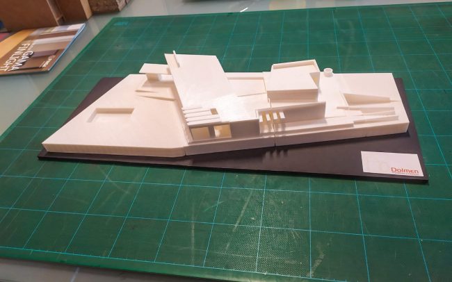 Maqueta impresión 3D vivienda unifamiliar en Morales del Vino Zamora Dolmen Arquitectos Asturias