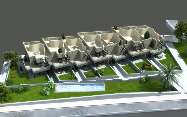 Proyecto de edificio de viviendas en Mogro Cantabria diseño de arquitecto de Asturias Dolmen Arquiectos Gijón