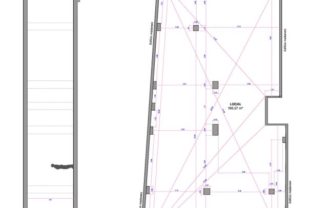 Proyecto de reforma clínica dental Santander obra de Dolmen Arquitectos de Asturias estado actual