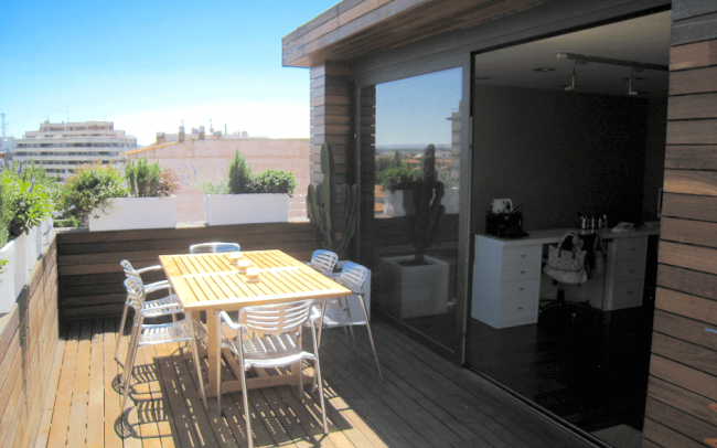 Reforma interior de duplex en Zamora terraza