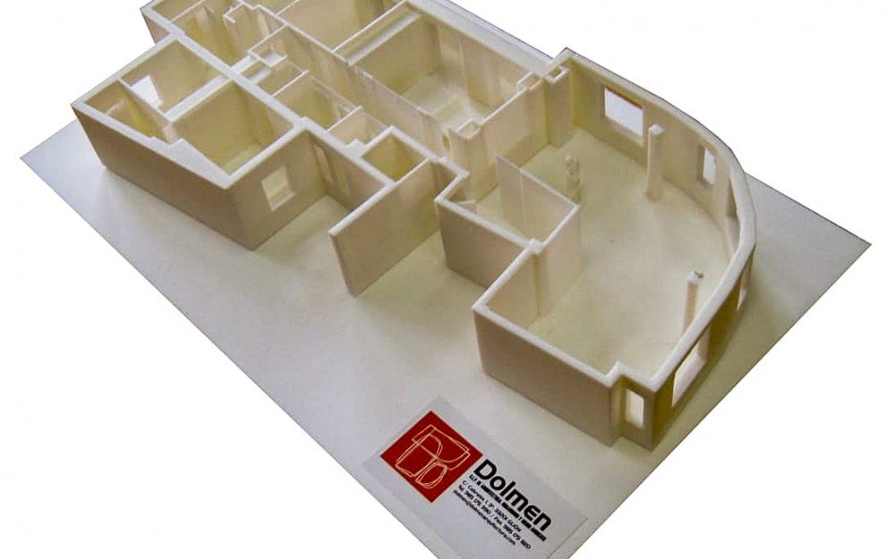 Reforma interior de una vivienda en la calle Uría de Oviedo Asturias maqueta