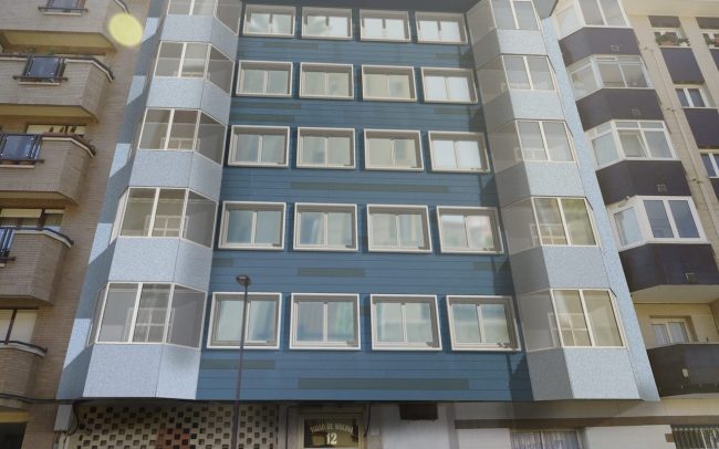 Rehabilitación de fachadas en Gijón calle Tirso de Molina Dolmen Arquitectos 2