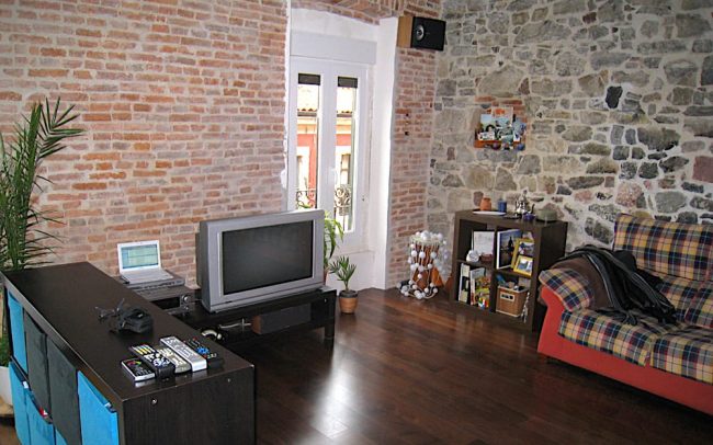 Salon de piso reformado en Gijón Asturias