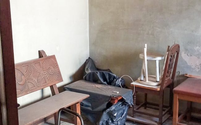 Vivienda Oviedo antes reforma suelo hidráulico byDolmen