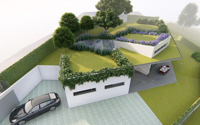 Vivienda semisoterrada en Gijón de Dolmen Arquitectos