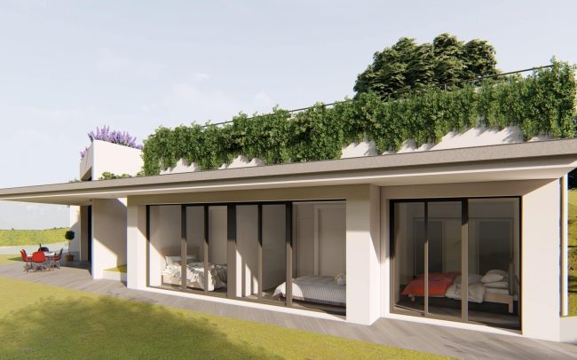 Vivienda semisoterrada en Gijón de Dolmen Arquitectos