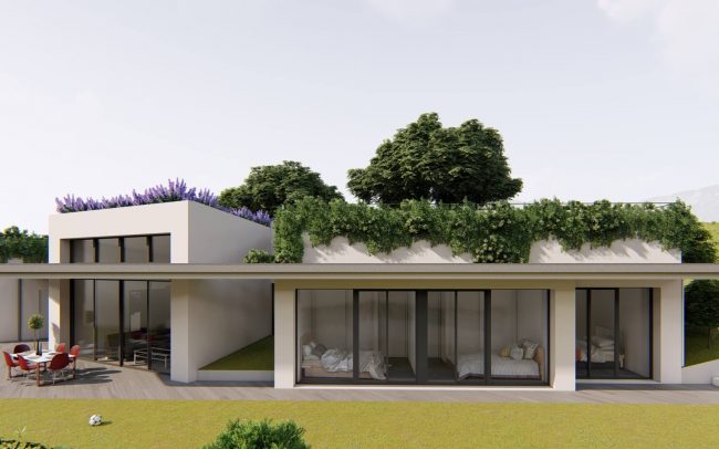 Vivienda semisoterrada en Gijón de Dolmen Arquitectos