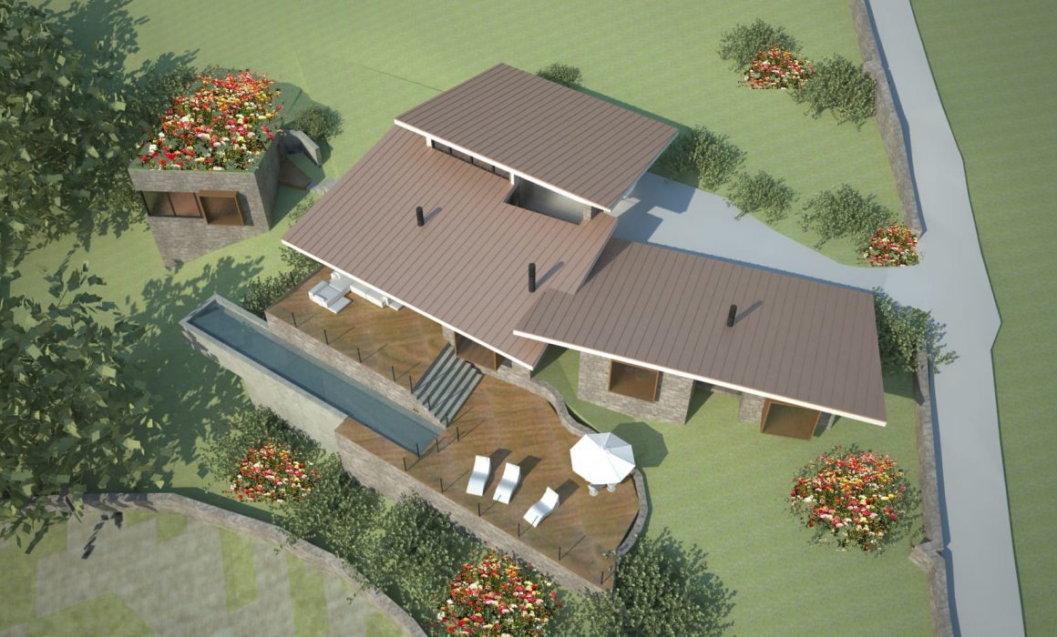 Vivienda unifamiliar alto standing en El Puntal Asturias diseño de Dolmen Arquitectos