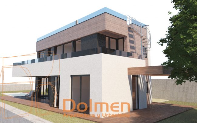 Vivienda unifamiliar en Somió Gijón Dolmen Arquitectos Asturias