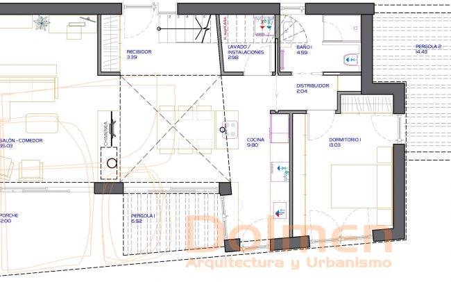 Vivienda unifamiliar en Somió Gijón Dolmen Arquitectos Asturias