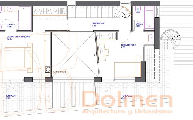 Vivienda unifamiliar en Somió Gijón Dolmen Arquitectos Asturias