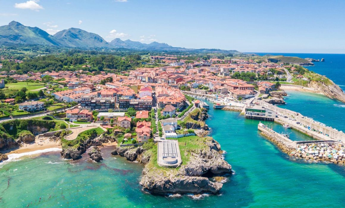 aerial-view-of-llanes-fishing-town-in-asturias-spain