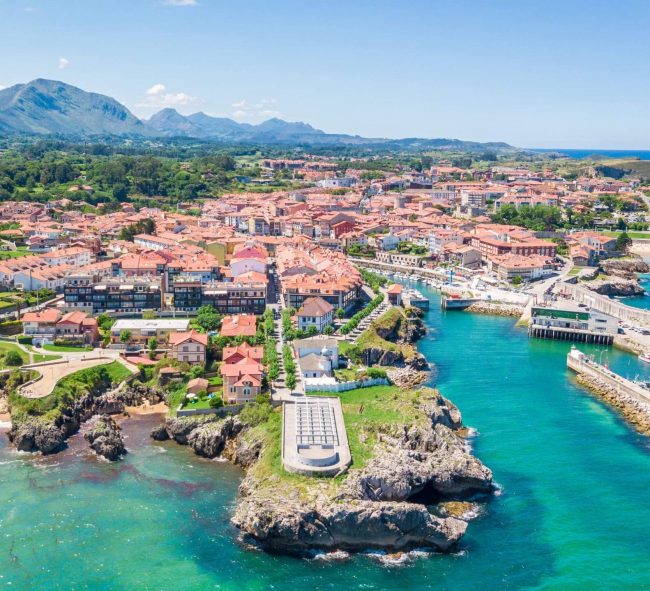 aerial-view-of-llanes-fishing-town-in-asturias-spain