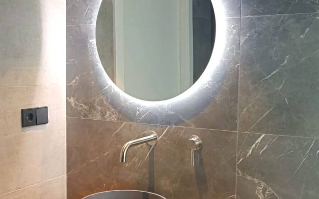 baño vivienda unifamiliar Somió Dolmen Arquitectos