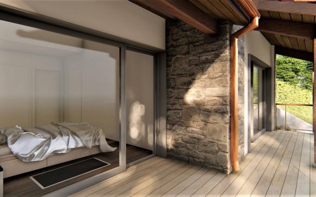 Casa unifamiliar con vistas - terreno inclinado - Cangas de Onis - Asturias