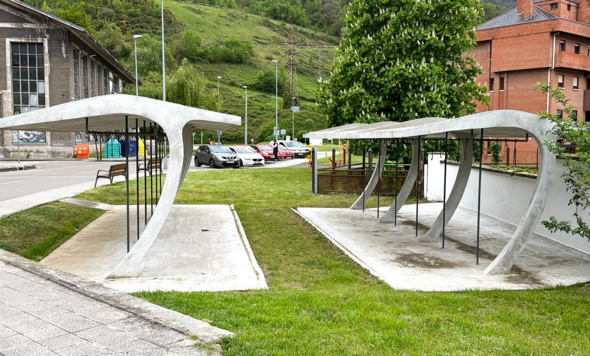 Cobertizo bicis pozo minero Asturias, Dolmen