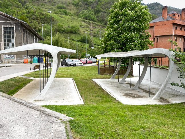 Cobertizo bicis pozo minero Asturias, Dolmen