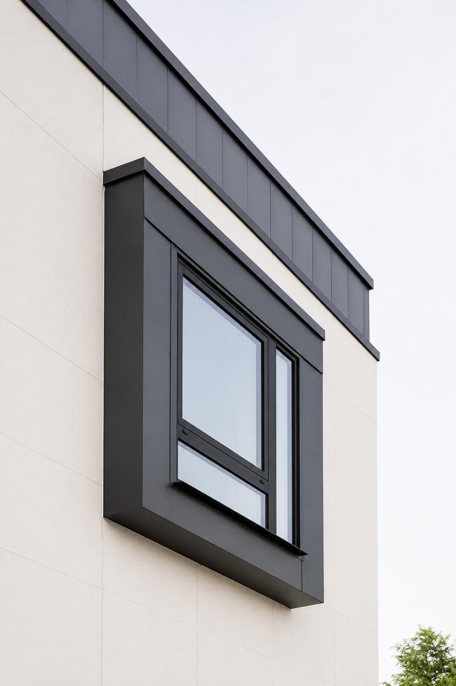 Diseño ventanas contemporáneas en vivienda unifamiliar camino de los Jazmines.