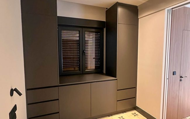 dormitorio suelo hidraulico reformado Dolmen Arquitectos