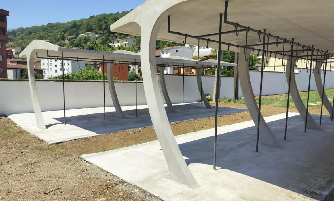 Rehabilitación cobertizos pozo San José para bicicletas