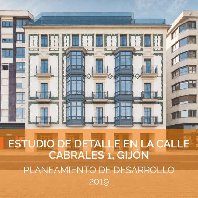 Edificio catalogado rehabilitado y ampliado en calle Cabrales 1 Gijón