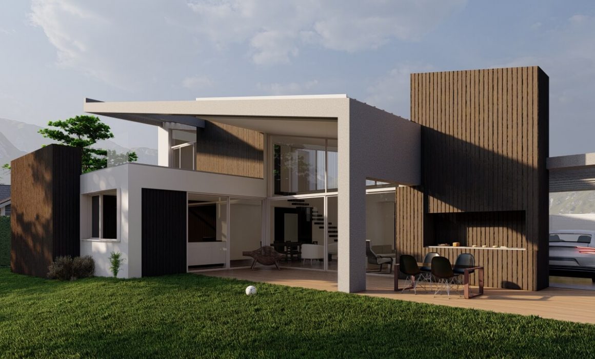 fachada interior jardin casa Cabueñes