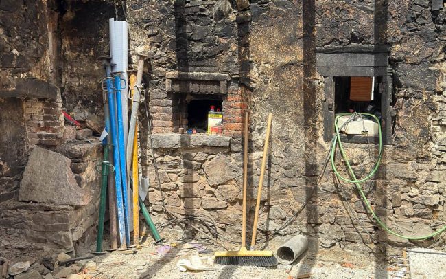 interior vivienda tradicional rehabilitación Dolmen Arquitectos