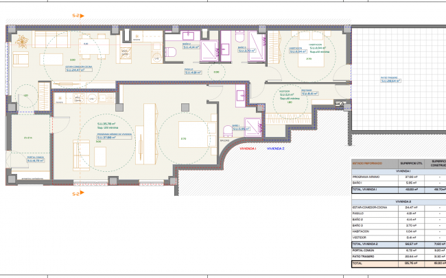 plano local reformado a vivienda Oviedo_Dolmen