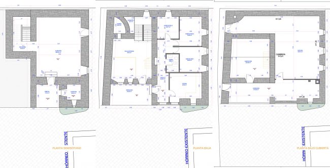 Planos Casa_La-Azorera-Tineo- antes-reforma-Dolmen-Arquitectos