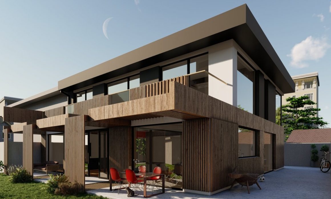 Reforma de vivienda unifamiliar en Gijón. Proyecto de la zona de jardín.