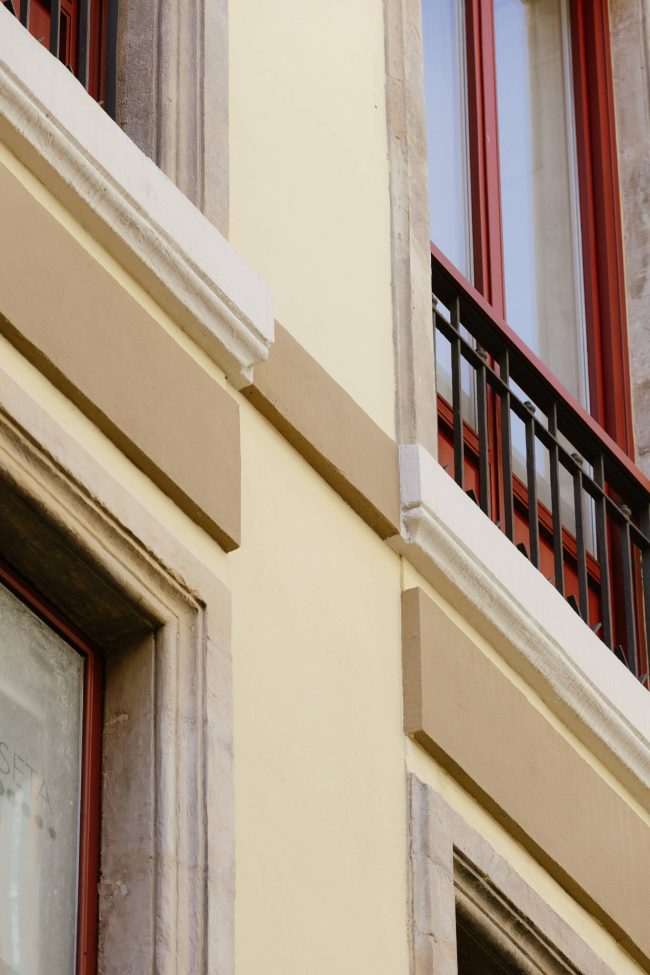 Impermeabilización de fachada edificio en Gijón.