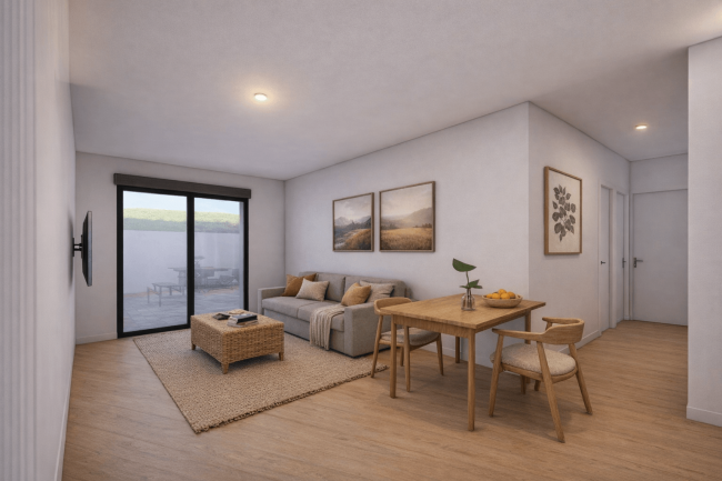 salon comedor vivienda Benia Onís_Dolmen