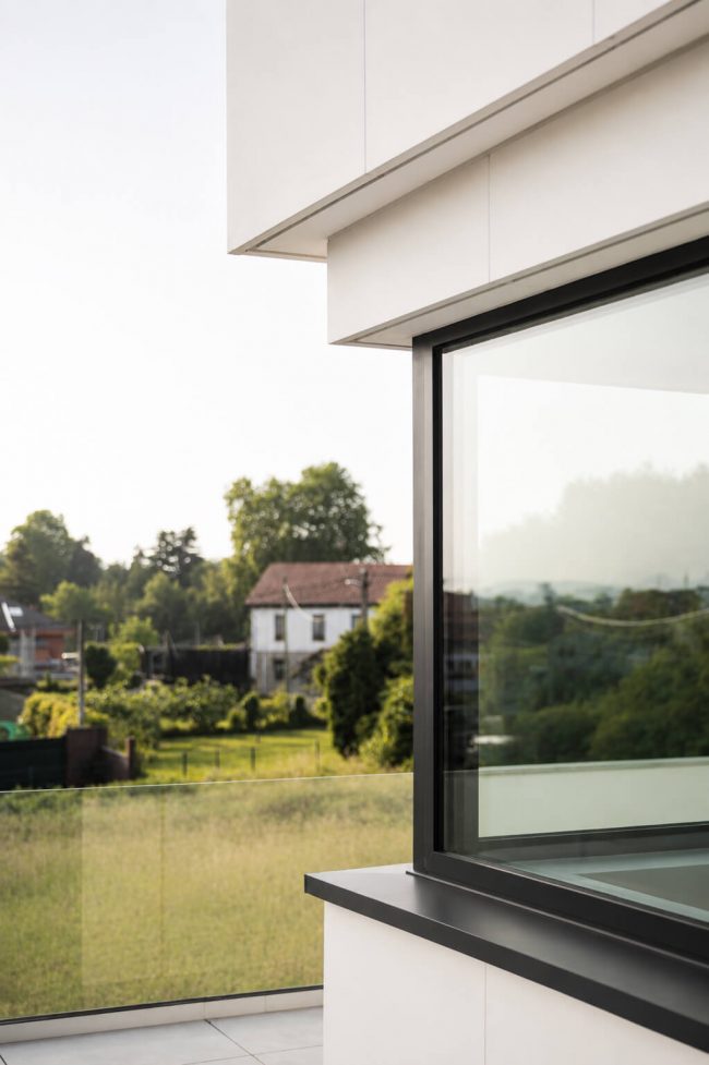 terraza dormitorio vivienda unifamiliar Dolmen Arquitecto