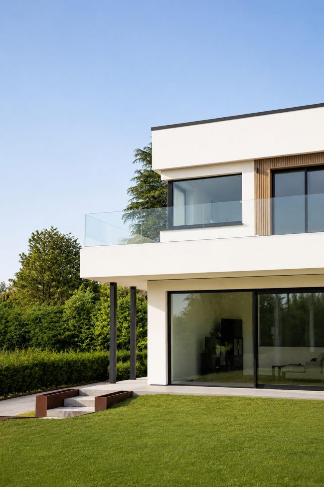 terraza vivienda unifamiliar luz natural_Dolmen Arquitectos